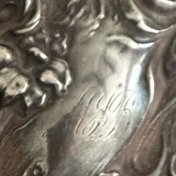 Vintage brush set in an Art Nouveau design - Picture 5 of 7